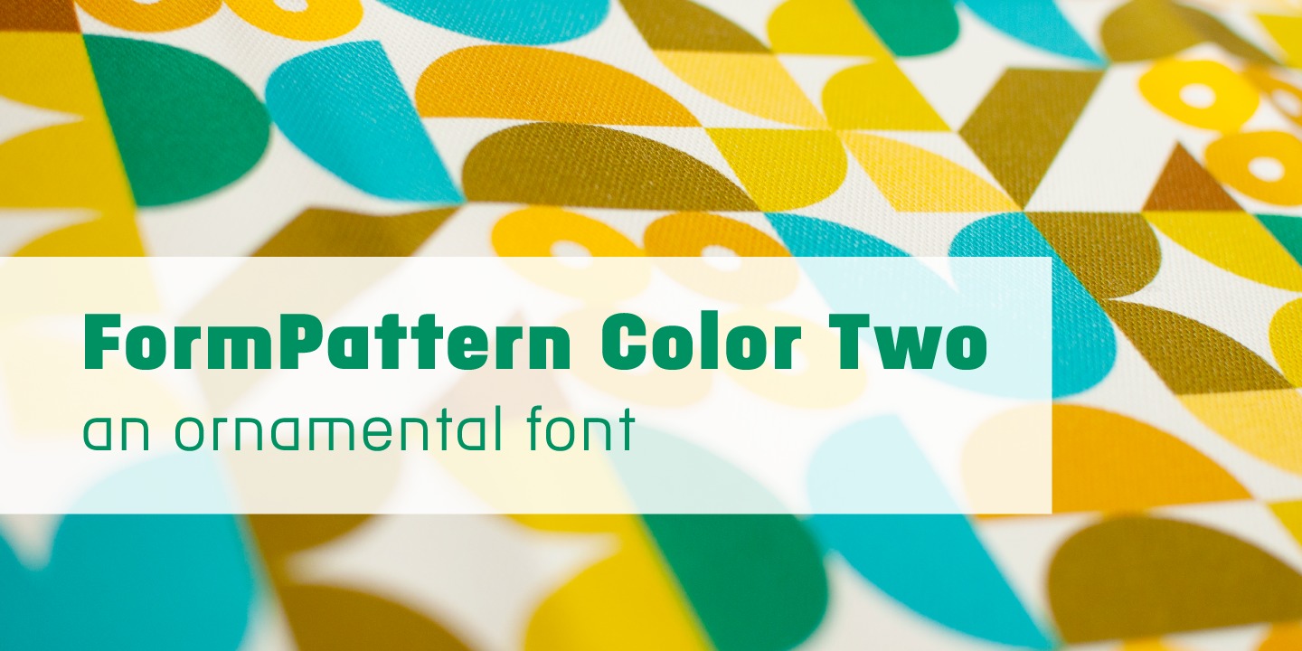 FormPattern Color Two Vintage Font preview